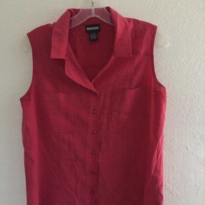 Silk sleeveless top Small